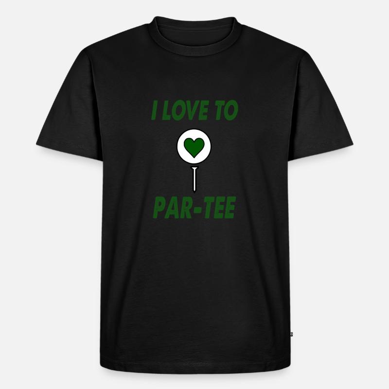Par tee - Männer Premium Bio T-Shirt - Schwarz