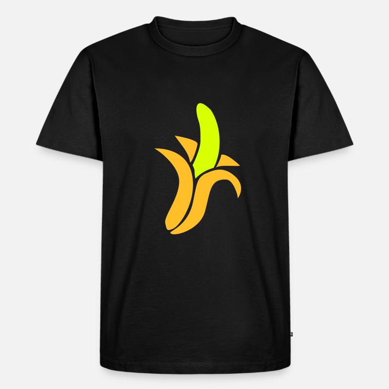 Banane - Männer Premium Bio T-Shirt - Schwarz