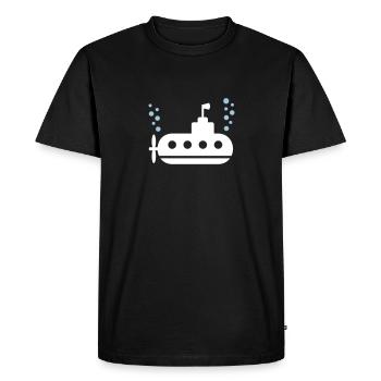 Sous-marin - T-shirt Premium bio Homme - noir - Devant - Nico (187cm)