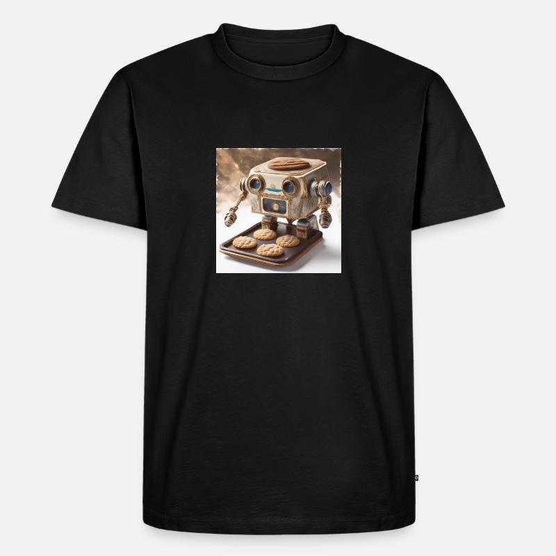 Robo Chef - Männer Premium Bio T-Shirt - Schwarz