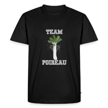 Cadeau de remise en forme d'équipe de poireau - T-shirt Premium bio Homme - noir - Devant - Nico (187cm)