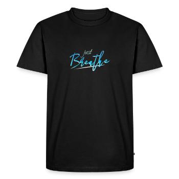 Il suffit de respirer - T-shirt Premium bio Homme - noir - Devant - Nico (187cm)