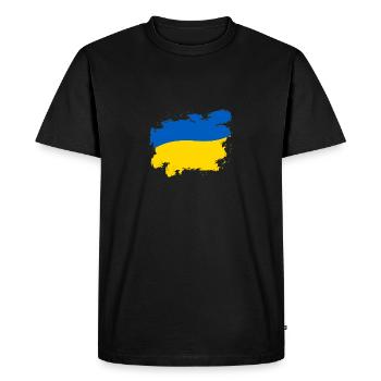 Ukraine - Men's Premium Organic T-Shirt - black - Front - Nico (187cm)