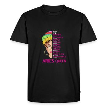 Sternzeichen Widder - Männer Premium Bio T-Shirt - Schwarz - Vorne - Nico (187cm)