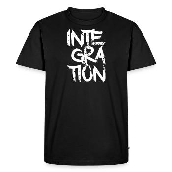Integration people citizenship - Men's Premium Organic T-Shirt - black - Front - Nico (187cm)