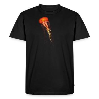 Méduses Animaux marins Océan Créatures marines Art - T-shirt Premium bio Homme - noir - Devant - Nico (187cm)