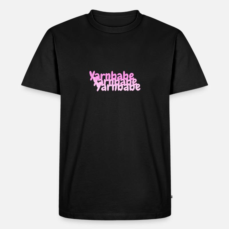 Yarnbabe - Männer Premium Bio T-Shirt - Schwarz
