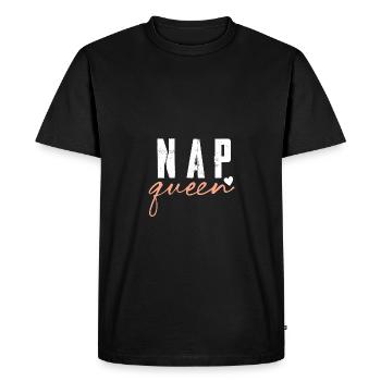 Reine du sommeil - T-shirt Premium bio Homme - noir - Devant - Nico (187cm)