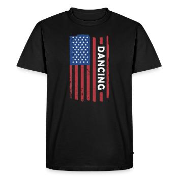 Danseur Us Flag Dancing - T-shirt Premium bio Homme - noir - Devant - Nico (187cm)
