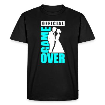 Jeu de couple de mariage sur le couple de mariage Jga - T-shirt Premium bio Homme - noir - Devant - Nico (187cm)