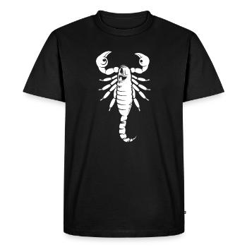 Symbole du scorpion Illustration Animaux Icône graphique - T-shirt Premium bio Homme - noir - Devant - Nico (187cm)