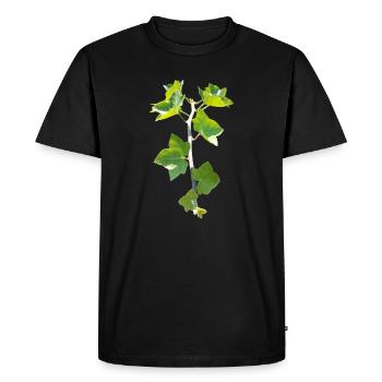 Ivy – Evergreen connection - Men's Premium Organic T-Shirt - black - Front - Nico (187cm)