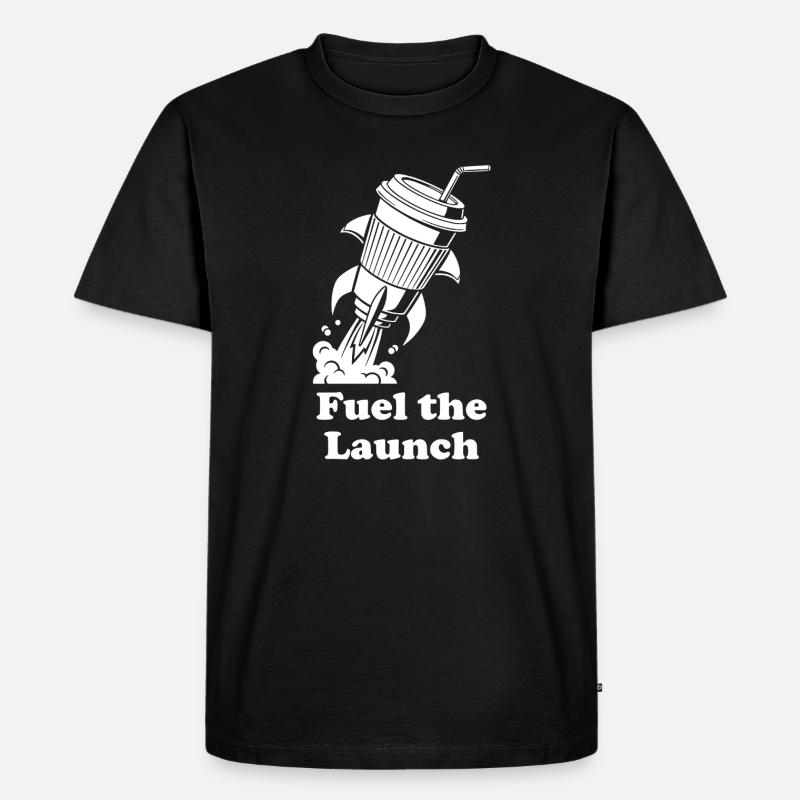 Rocket Fuel Launch - Männer Premium Bio T-Shirt - Schwarz