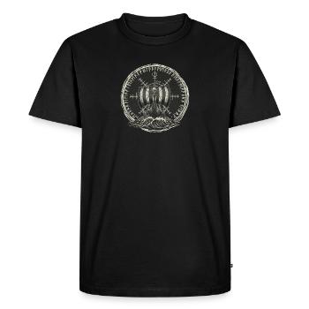 Drakkar viking - Bateau-dragon - T-shirt Premium bio Homme - noir - Devant - Nico (187cm)