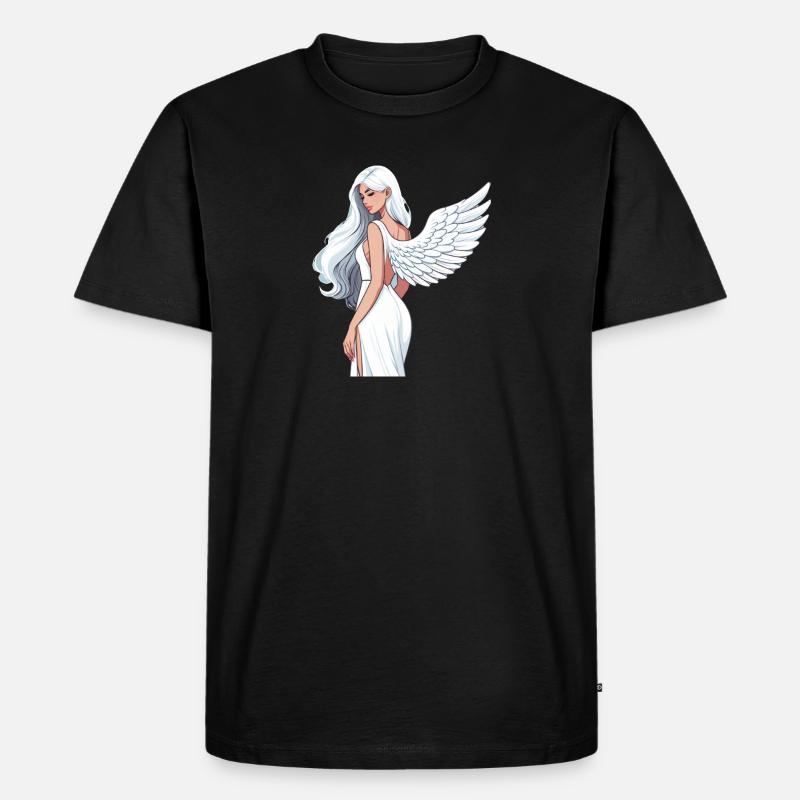 Héroïne Ailée Céleste - T-shirt Premium bio Homme - noir