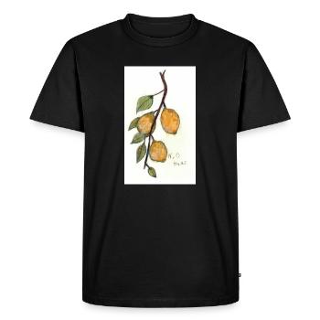 Citronnier - T-shirt Premium bio Homme - noir - Devant - Nico (187cm)