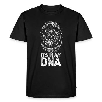 Dans mon ADN Bûcheron Bûcheron Forester - T-shirt Premium bio Homme - noir - Devant - Nico (187cm)