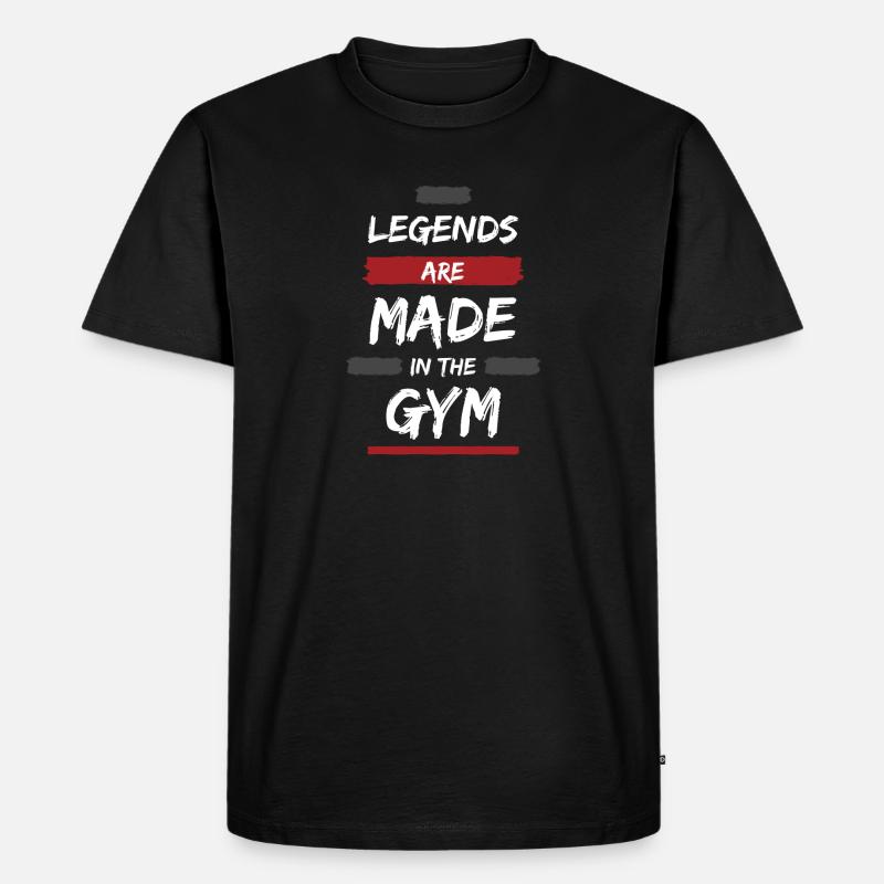 Legends - Männer Premium Bio T-Shirt - Schwarz