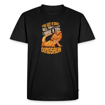 Funny Bearded Dragon Pet Reptile Lizard Lover - T-shirt Premium bio Homme - noir - Devant - Nico (187cm)