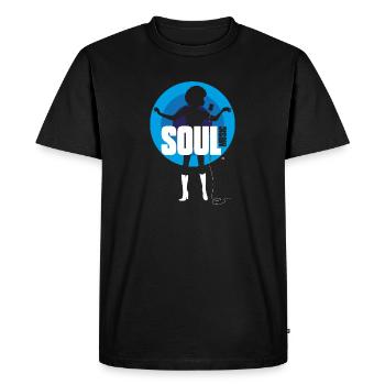 Musique SOUL - T-shirt Premium bio Homme - noir - Devant - Nico (187cm)