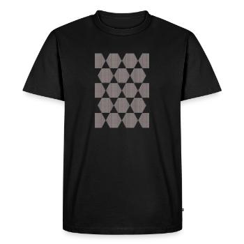 géométrie - T-shirt Premium bio Homme - noir - Devant - Nico (187cm)