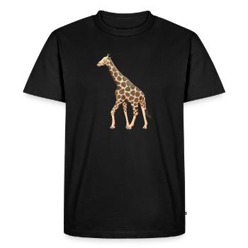 Girafe - T-shirt Premium bio Homme - noir - Devant - Nico (187cm)