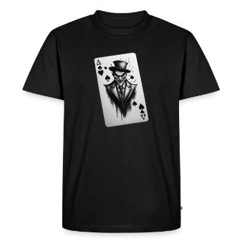 Joker - Männer Premium Bio T-Shirt - Schwarz - Vorne - Nico (187cm)