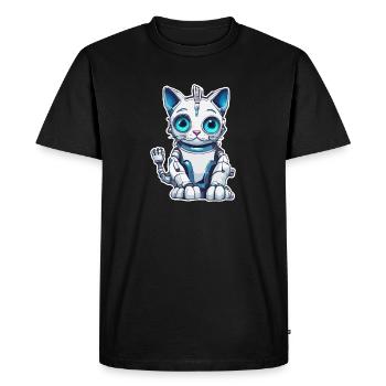 Robot Animal / AI / Mechanized Animals / Comic - Men's Premium Organic T-Shirt - black - Front - Nico (187cm)