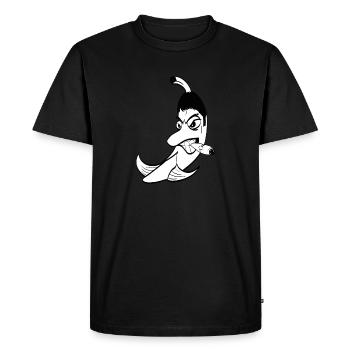 Tony Montana Banana - Men's Premium Organic T-Shirt - black - Front - Nico (187cm)