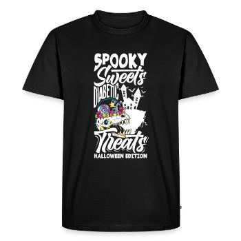 Spooky Sweets Diabetic Treats Halloween Edition - T-shirt Premium bio Homme - noir - Devant - Nico (187cm)