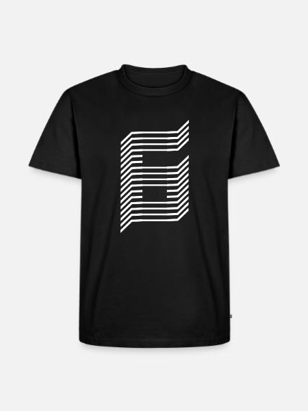 Numéro unique 6 Blanc - T-shirt Premium bio Homme - noir