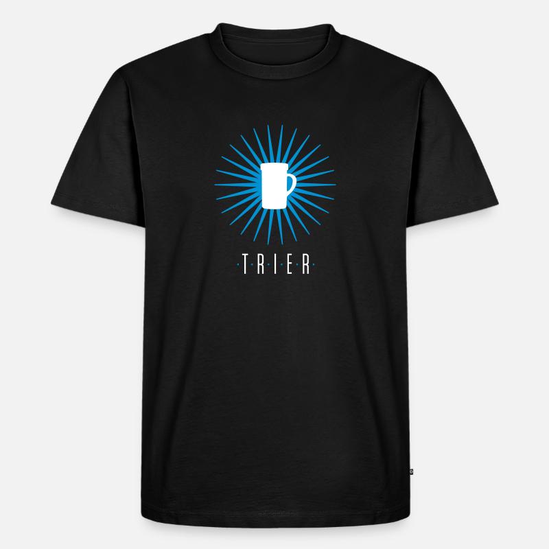 Trier - Männer Premium Bio T-Shirt - Schwarz