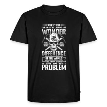 Fosse de houe souterraine minière - T-shirt Premium bio Homme - noir - Devant - Nico (187cm)
