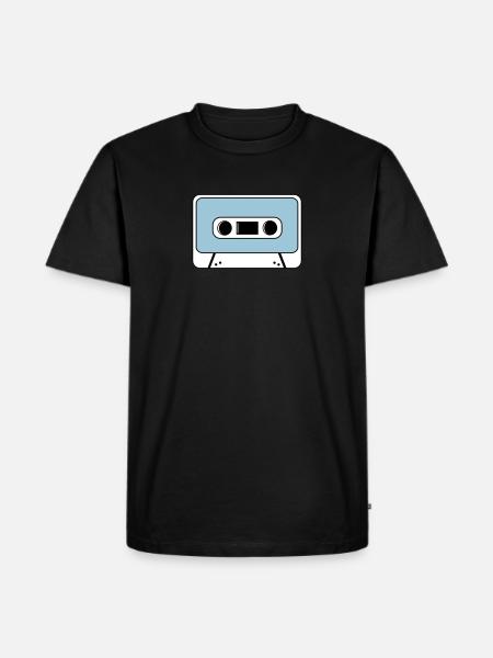 cassette - T-shirt Premium bio Homme - noir
