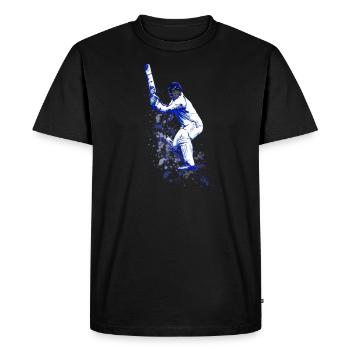 CRICKET - BATSMAN - Men's Premium Organic T-Shirt - black - Front - Nico (187cm)