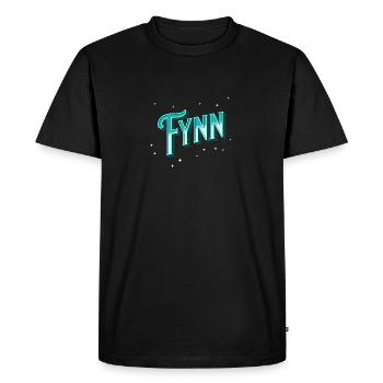 Fynn names personalized - Men's Premium Organic T-Shirt - black - Front - Nico (187cm)