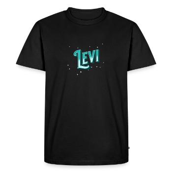 Levi noms personnalisés - T-shirt Premium bio Homme - noir - Devant - Nico (187cm)