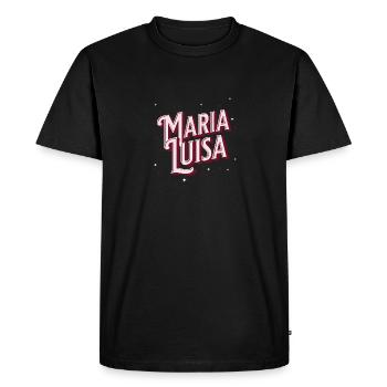 Nom de Maria Luisa personnalisé - T-shirt Premium bio Homme - noir - Devant - Nico (187cm)