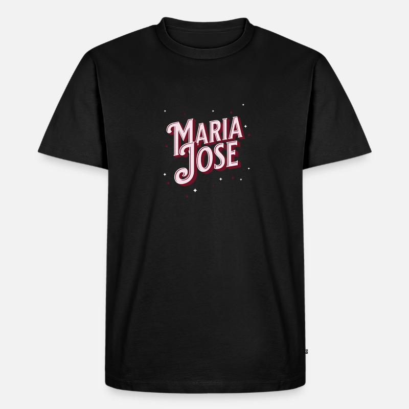 Maria Jose name personalized - Men's Premium Organic T-Shirt - black