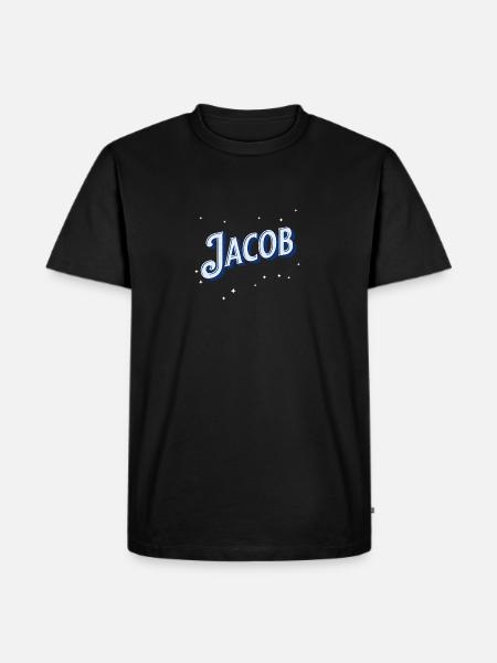 Jacob names personalized - Men's Premium Organic T-Shirt - black