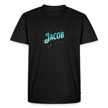 Jacob names personalized - Men's Premium Organic T-Shirt - black - Front - Nico (187cm)