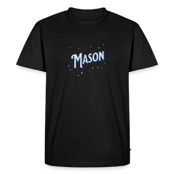 Mason names personalized - Men's Premium Organic T-Shirt - black - Front - Nico (187cm)