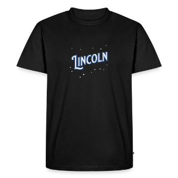 Noms Lincoln personnalisés - T-shirt Premium bio Homme - noir - Devant - Nico (187cm)