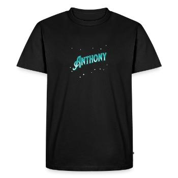 Anthony name personalized - Men's Premium Organic T-Shirt - black - Front - Nico (187cm)