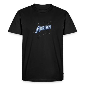 Adrian name personalized - Men's Premium Organic T-Shirt - black - Front - Nico (187cm)