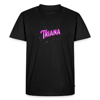 Noms Triana Personnalisés - T-shirt Premium bio Homme - noir - Devant - Nico (187cm)