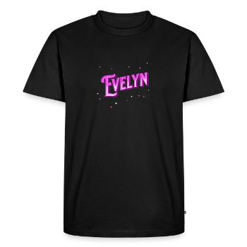 Evelyn name personalized - Men's Premium Organic T-Shirt - black - Front - Nico (187cm)