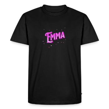 Emma name personalized - Men's Premium Organic T-Shirt - black - Front - Nico (187cm)