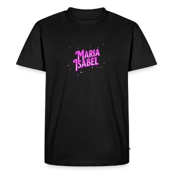 Maria Isabel nom personnalisé - T-shirt Premium bio Homme - noir - Devant - Nico (187cm)