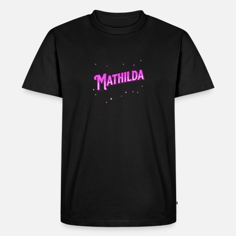 Mathilda's name personalized - Men's Premium Organic T-Shirt - black